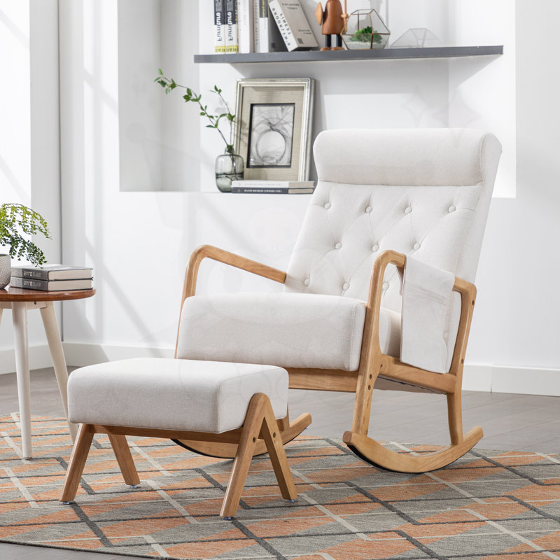 Chaises berçantes, Blanc