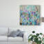 « purple jardin abstract modern », reproduction de peinture à l’acrylique sur toile tendue-227794956