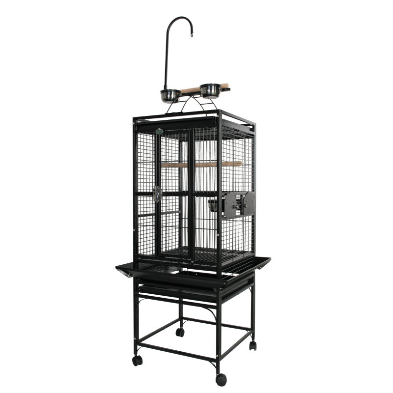 Petite cage de jeu blanche, 54" H x 18" W x 18" D, White