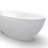 61 Inch Freestanding Solid Surface Soaking Bathtub
