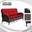 Ensemble de canapé d'extérieur 72 po 3 pièces 72 po-1695798227