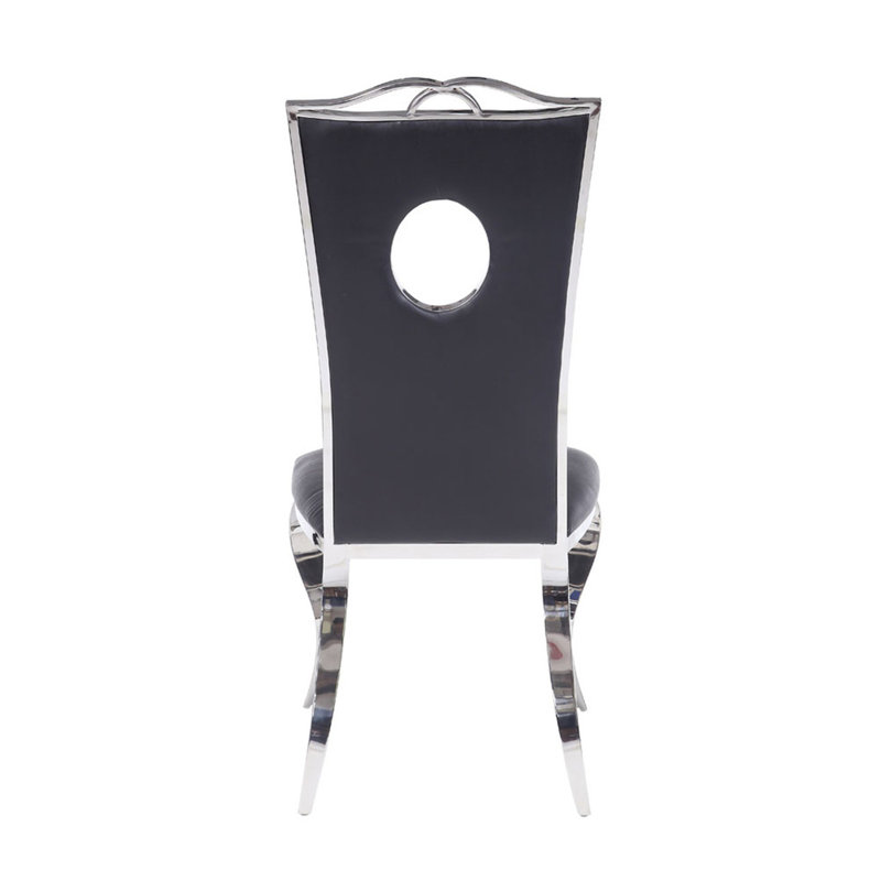 Ensemble de 2 chaises d'appoint avec siège rembourré en polyuréthane et dossier seulement, sans les tables