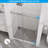 Frameless Shower Door, Sleek Silent Sliding Glass Door, 1/4" (6Mm) Thick Tempered Clear Glass With Easy-Clean Coating, Heavy-Duty 304 Stainless Steel