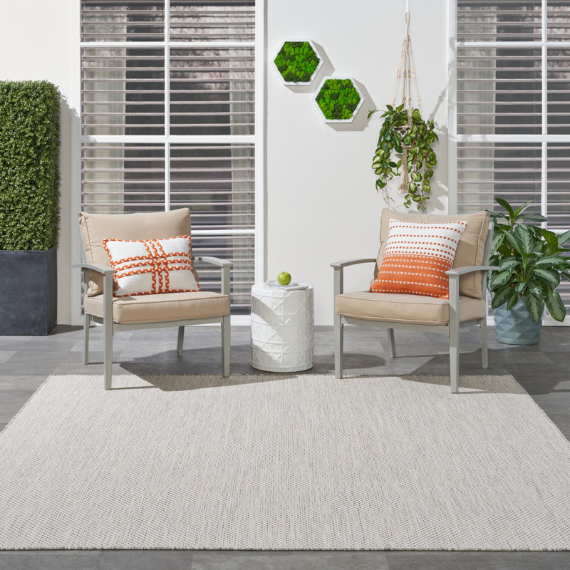 Anastasia Geometric Indoor / Outdoor Rug, Square 8'
