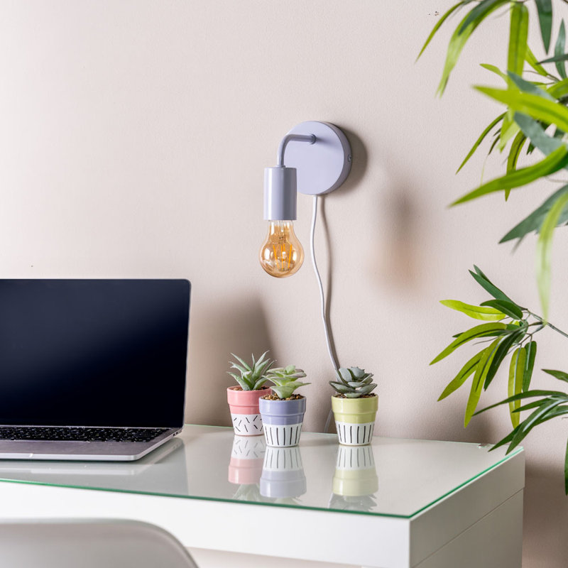 Caryol Plug-in Armed Sconce, Yes, Lime Green