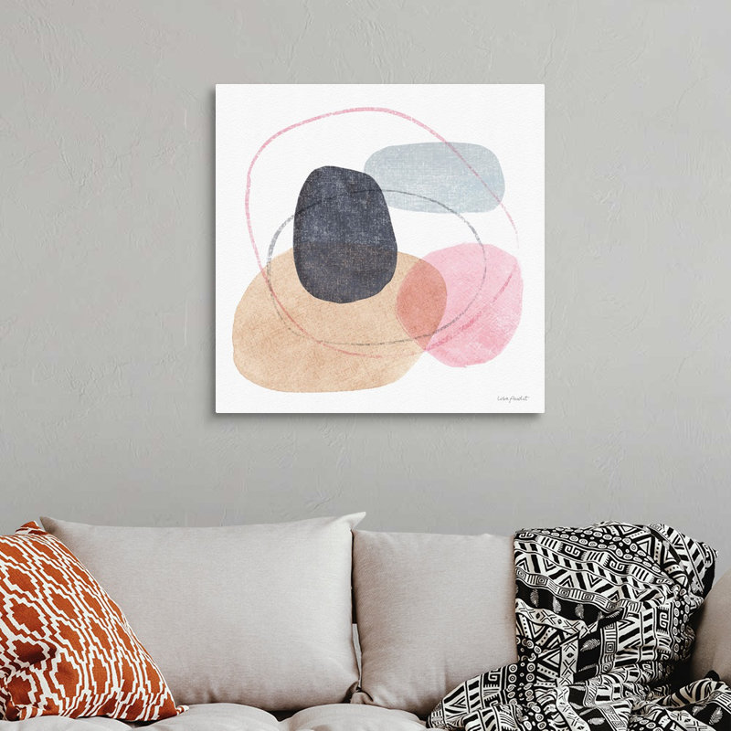«Think Pink 10» par Lisa Audit - reproduction d'art, Toile tendue, H 30 po x l 30 po x P 1,25 po