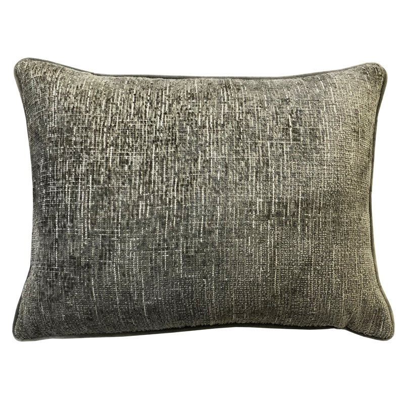 Ewoud Feather Throw Pillow, Silver