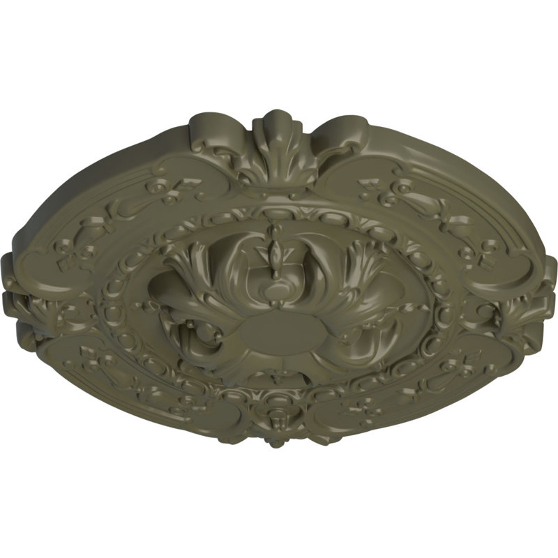 Médaillon de plafond Endurathane Southampton, DE 16 3/8 po x P 1 3/4 po (convient aux auvents jusqu'à 2 3/4 po)