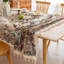  Nappe imprimée à la main pour tables carrées, couverture de table à motif arabe avec bords frangés, nappe décorative pour la cuisine et la salle à manger, 59 po x 102 po-132962387-132962397