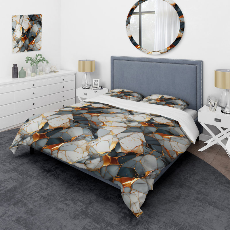 Ensemble de housse de couette Urban Luxe, Housse de couette simple + 1 taie décorative stan