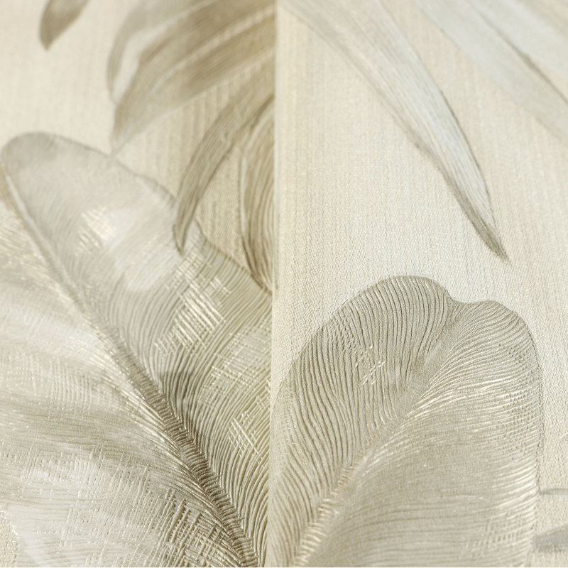 Rouleau de fleurs Azahel, Beige