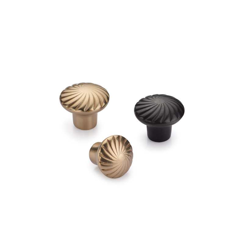 Wheel Cabinet Knob, Dark Bronze, 1.5