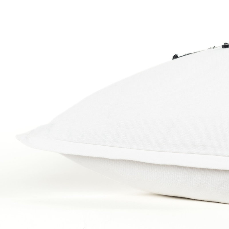 Coussin décoratif noir et blanc Take A Nap
