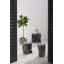 Black Wash Solid Wood Accent Stool