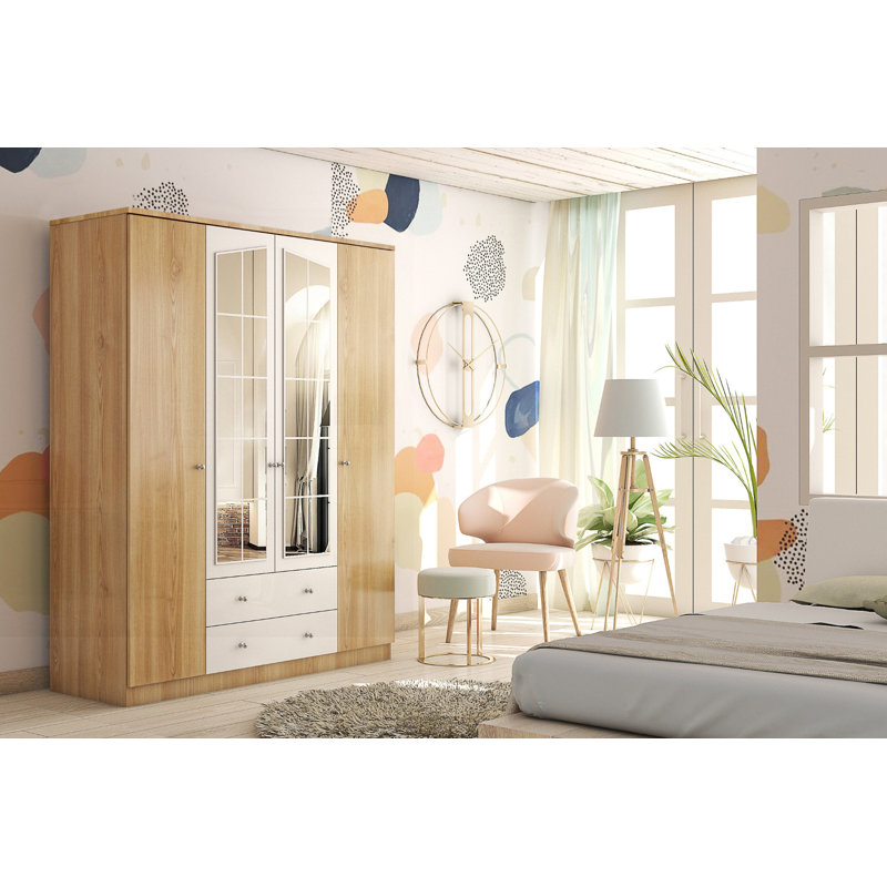 Laicee 4 Door Wardrobe