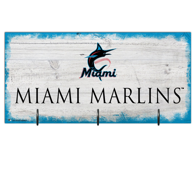 3 - Hook Wall Mounted Coat Rack, Marlins