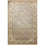 Tapis décoratif beige à rayures et à rayures-274725539