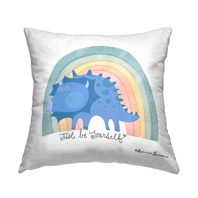Coussin décoratif d'extérieur Be Yourself Dinosaur