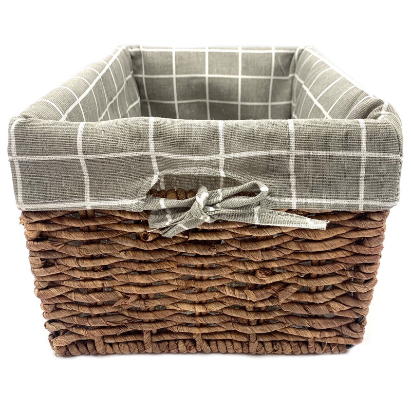 Panier de rangement rectangulaire pour maïs, gris
