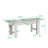 Rectangular Modern Marble-Effect Foldable Dining Table