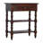 Solid Wood Turned Occasional Table, 1-Drawer, Brown, Table