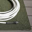 Tapis performance de couleur unie tressé à la main et lavable à la machine Garbrand