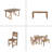 High-Quality Acacia Wood Outdoor Table And Chair Set, Suitable For Patio, Balcony, Backyard-1126914047