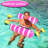 3 Pack Inflatable Pool Floats Adult Size Water Hammock,Pool Floaties Toys,4-In-1 Multi-Purpose Floats For Swimming Pool,Pool Rafts Lounge Chairs Floating,For Adults Vacation Fun And Rest