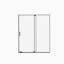 Semi-Frameless Sliding Shower Door, Clear Tempered Glass,Cut Adjustable Width 4"