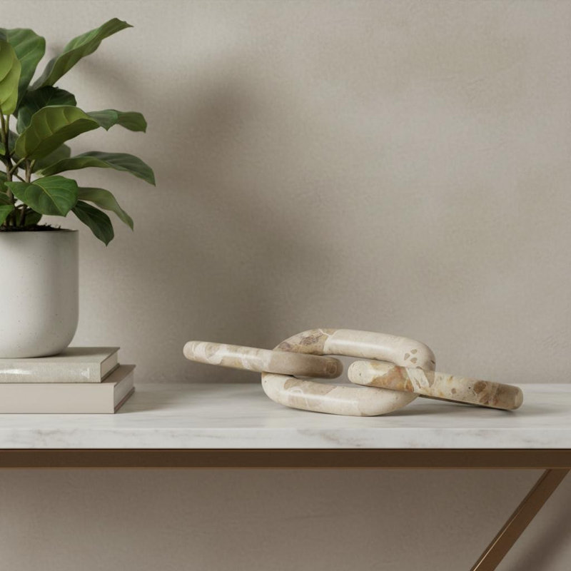 Sculpture murale 1 "en verre beige
