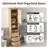 67.7" Freestanding Bathroom Cabinet With 1 Door & 3 Drawers, American Style Bathroom Storage Cabinet