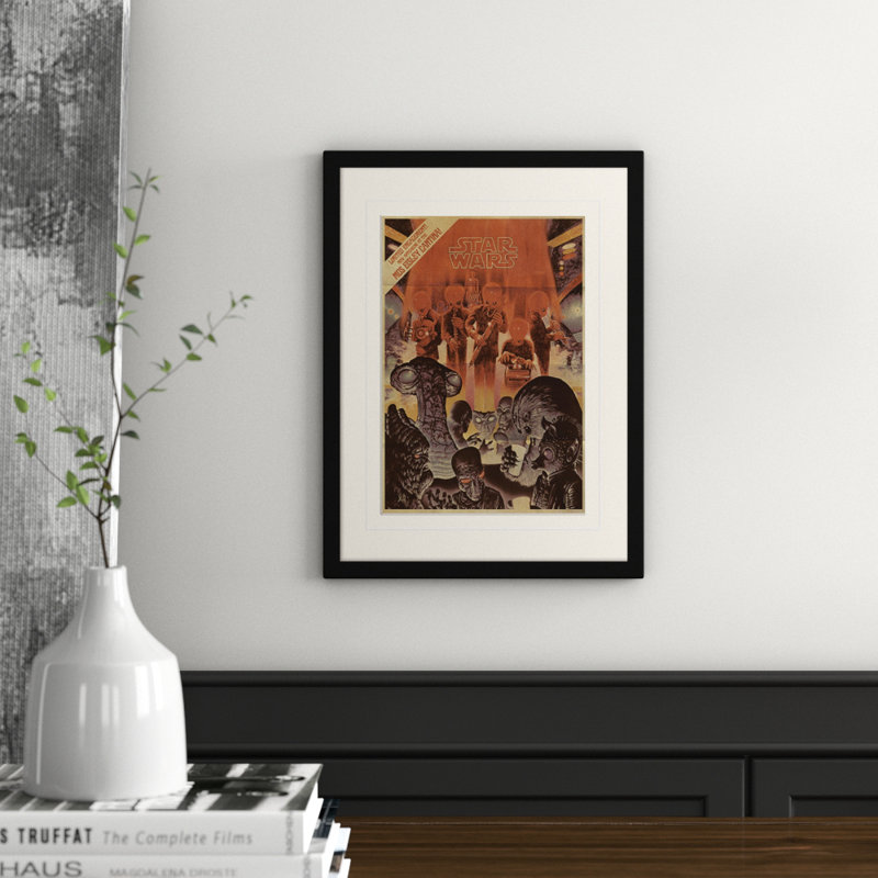 Mos Eisley Cantina Aged Framed Graphic Art Print Framed by Star Wars - Single Picture Frame Print