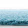 Tapis turquoise à longs poils