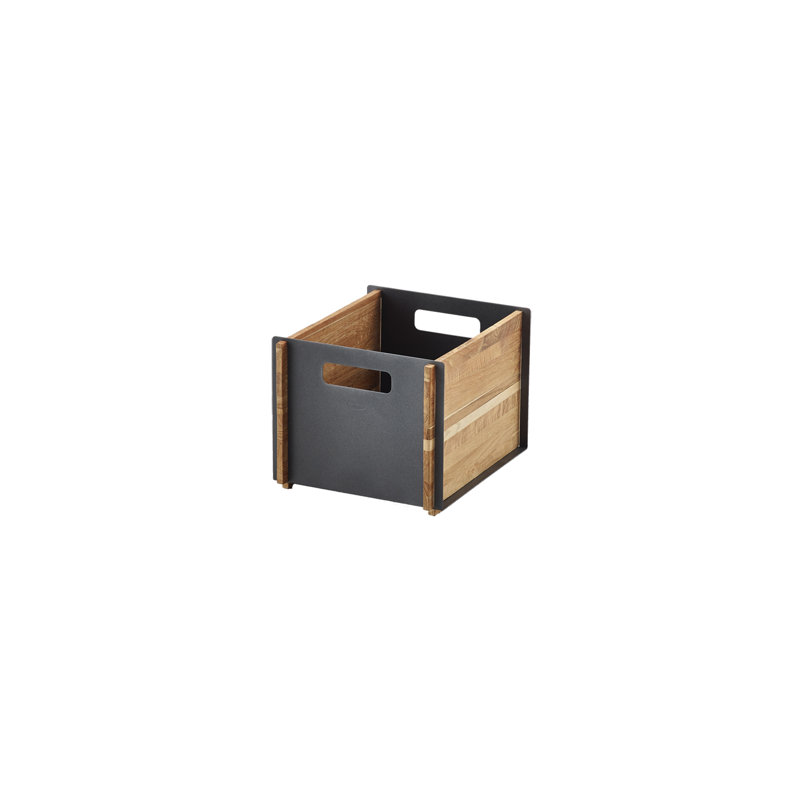 Solid + Manufactured Wood Box, Lava Gray