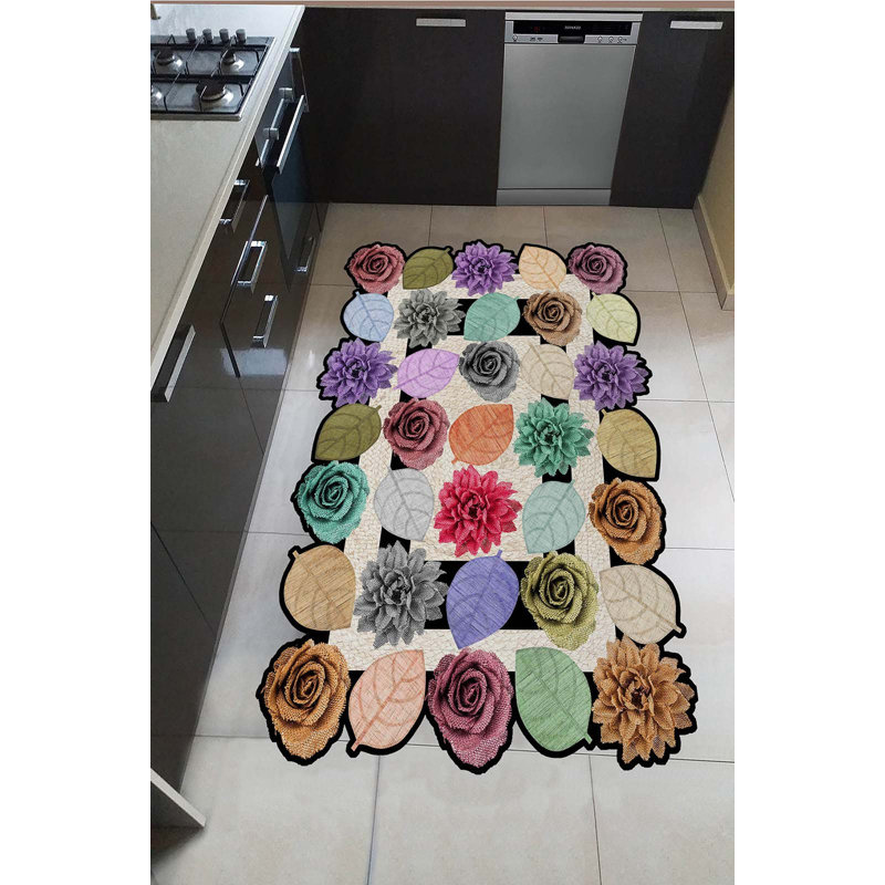 High-Quality Hall Carpet, 3D Digital Print, 3.3 x 4.9 Feet | 100% Polyester, 650 g/m², 0.3 in Pile Height | Antibacterial, Non-Slip Underside, Machine Washable | Perfect for Entryways, Living Rooms & More