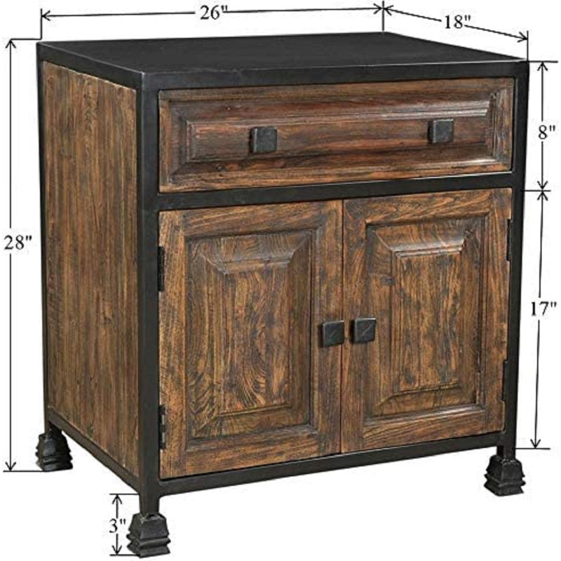 Solid Wood Nightstand