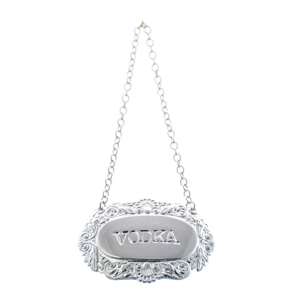 Silver Wine Label | Silver Decanter Label