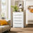Nyeka 27" W 5 Drawer Wood Dresser for Bedroom - Bedroom Dresser with Recessed Handles, Closet Dresser-622795580
