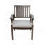 Chaise de salle à manger d'extérieur moderne en aluminium avec coussin