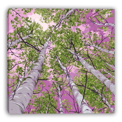 Art mural sur toile Birch Glow