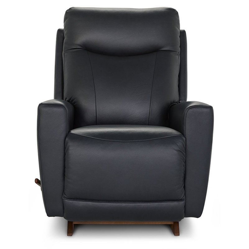 Fauteuil inclinable berçant en cuir Kodie, Blue