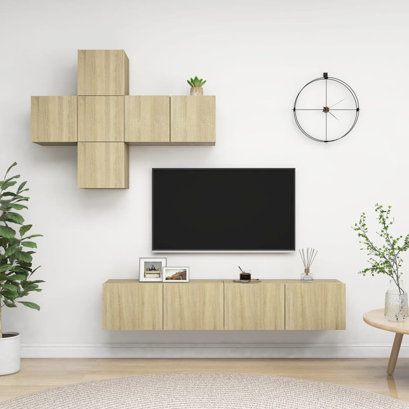 Azden Unfinished Entertainment Centre for TVs up to 32", Sonoma Oak