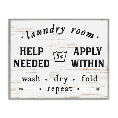 Laundry Room Help Needed Apply Within