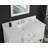49 Inch Carrara White Quartz Vanity Top With Sink & Backsplash-119457678