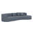 Modular Sectional Sofa, Modern Cloud Curved Couch With Deep Seat-1324084597