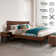 Joacima 2-Pcs Bedroom Set – Solid Wood Platform Bed Frame & Matching Nightstand, Mid-Century Modern, 800 lbs Capacity, No Box Spring Needed
