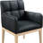 Connolly Vegan Leather Dining Arm Chair-58339049-58339050