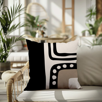 Oreiller carré réversible intérieur / extérieur Tobe Minimalist