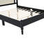 Lit plateforme en bois avec tête de lit fascinante - Enchantement de chambre à coucher, Transform captivant noir