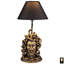 Lampe de table en bronze 18 po Medusa